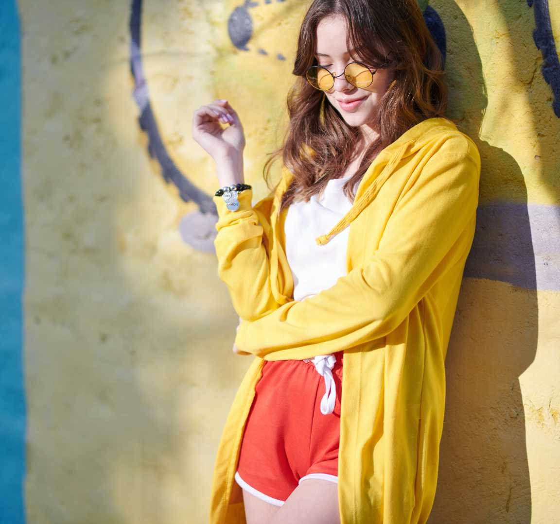 Yellow Hoodie Girl